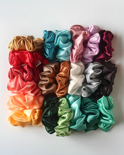 Pack of 20 Satin Scrunchies